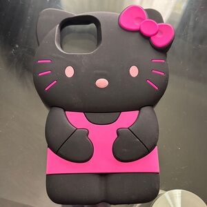Hello Kitty Black and Pink Character Phone Case